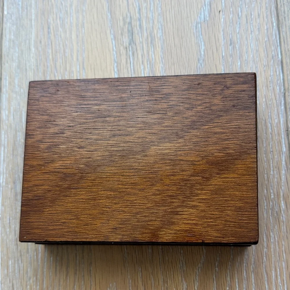 Vintage Rectangle Wood Mosaic inlay Box